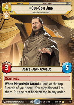 Qui-Gon Jinn, Influencing Chance (V.1)