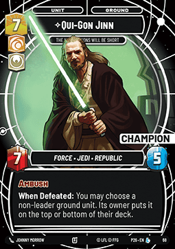Qui-Gon Jinn, The Negotiations Will Be Short (V.5)