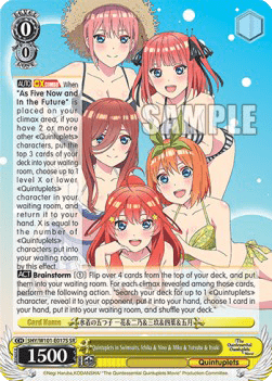 Quintuplets in Swimsuits, Ichika & Nino & Miku & Yotsuba & Itsuki (V.2 - Super Rare)