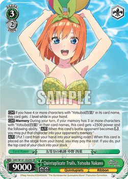 Quintuplicate Trails, Yotsuba Nakano (V.2 - Super Rare)
