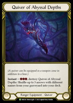 Quiver of Abyssal Depths (Cold Foil Golden)