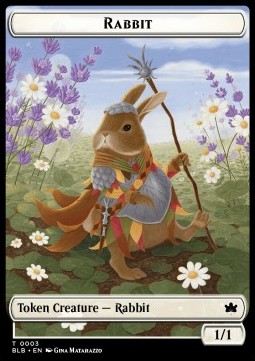 Rabbit Token (W 1/1) // Darkstar Augur Token (B 1/1)