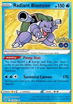Radiant Blastoise  (PGO 018)