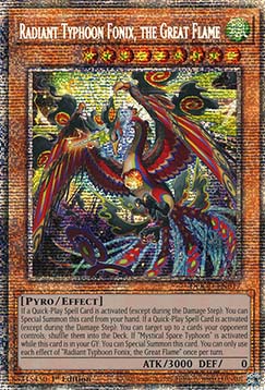 Radiant Typhoon Fonix, the Great Flame (V.2 - Starlight Rare)