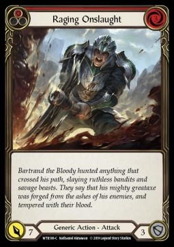 Raging Onslaught (Red) (Rainbow Foil)