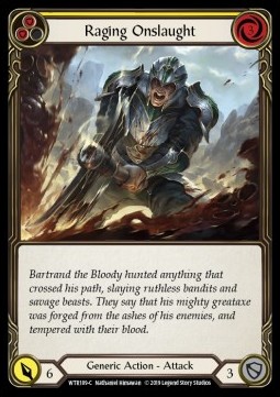 Raging Onslaught (Yellow) (Rainbow Foil)