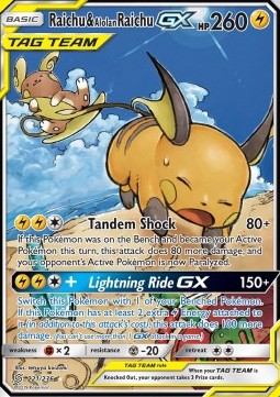 Raichu & Alolan Raichu GX  (UNM 221)