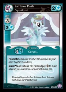 Rainbow Dash *Crystallized* (V.1 - Uncommon)