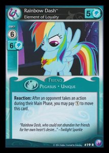 Rainbow Dash *Element of Loyalty* (V.1 - Rare)