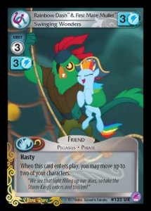 Rainbow Dash & First Mate Mullet *Swinging Wonders*