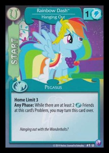 Rainbow Dash *Hanging Out* // Rainbow Dash *Hanging Out* (V.1 - Uncommon)