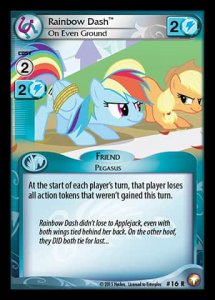 Rainbow Dash *On Even Ground* (V.1 - Rare)