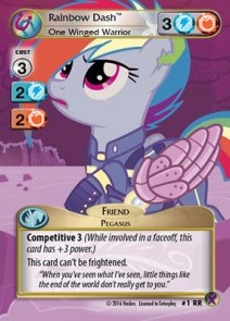 Rainbow Dash *One Winged Warrior* (V.2 - Royal Rare)