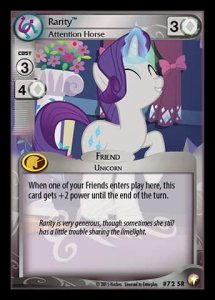 Rarity *Attention Horse*