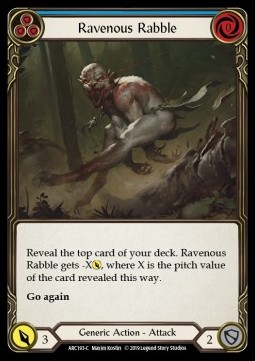 Ravenous Rabble (Blue) (Rainbow Foil)