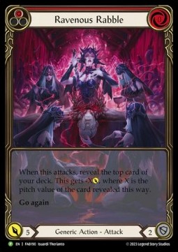 Ravenous Rabble (Red) (Extended Art Rainbow Foil)