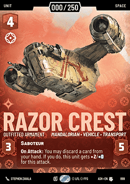 Razor Crest, Outfitted Armament (V.5)