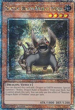 Reactan, Dragon Ruler of Pebbles (V.2 - Quarter Century Secret Rare)