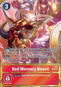 Red Memory Boost! (P-035)