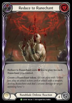 Reduce to Runechant (Red) (Rainbow Foil)