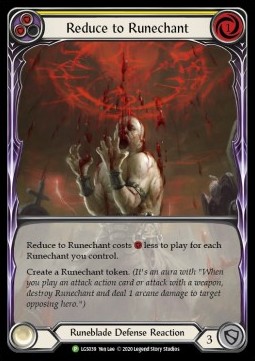 Reduce to Runechant (Yellow) (Rainbow Foil)
