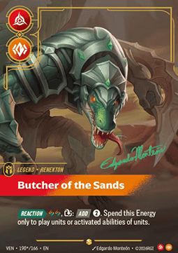 Renekton, Butcher of the Sands (V.3 - Signed Showcase)