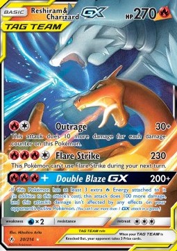 Reshiram & Charizard GX  (UNB 20)