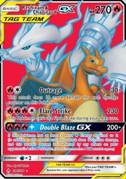 Reshiram & Charizard GX  (UNB 194)