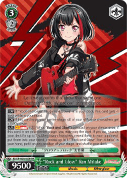 "Rock and Glow" Ran Mitake (V.2 - High Rare)