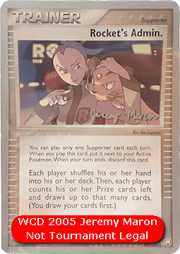Rocket's Admin. (WCD05 TRR 86)