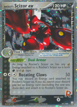 Rocket's Scizor ex  (TRR 101)