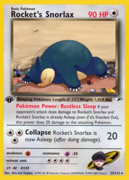 Rocket's Snorlax  (GH 33)