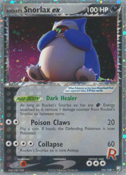 Rocket's Snorlax ex  (TRR 104)