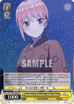 Rooftop of Memories, Ichika Nakano (V.2 - Super Rare)