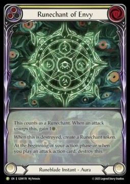 Runechant of Envy (Extended Art Rainbow Foil)