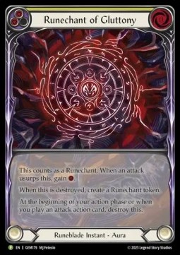 Runechant of Gluttony (Extended Art Rainbow Foil)