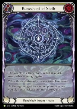 Runechant of Sloth (Extended Art Rainbow Foil)
