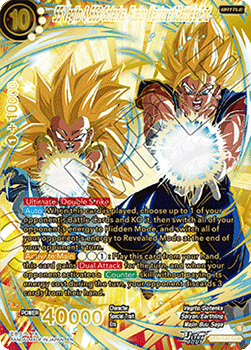 SS Vegito & SS3 Gotenks, Fusion Warrior at Battle's End (V.2 - God Rare)