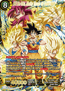 SS4 Son Goku, Blasting Through the Demon Realm (V.1 - Secret Rare)
