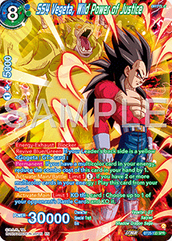 SS4 Vegeta, Wild Power of Justice (V.2 - Special Rare)