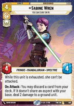Sabine Wren, You Can Count On Me
