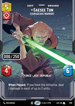 Saesee Tiin, Courageous Warrior (V.5)