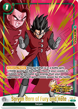 Saiyan Born of Fury and Hate (FS10-17) [Fusion World] (V.2 - Alternate Art)