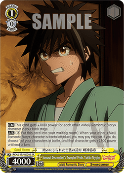 Samurai Descendant's Trampled Pride, Yahiko Myojin (V.2 - Super Rare)