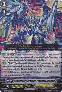 Sanctuary of Light, Planetal Dragon [G Format] (V.1 - Special Parallel)