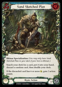 Sand Sketched Plan (Rainbow Foil)