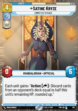 Satine Kryze, Committed to Peace
