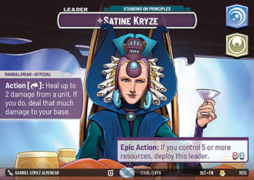 Satine Kryze, Standing on Principles (V.2)