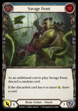 Savage Feast (Blue) (Rainbow Foil)