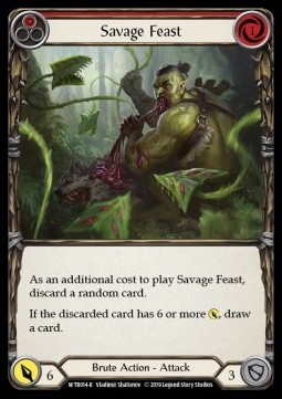 Savage Feast (Red) (Rainbow Foil)